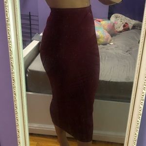 Ankle length pencil skirt